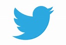 This image contains the "Twitter" logo of a profile shot featuring a blue bird with wings. 